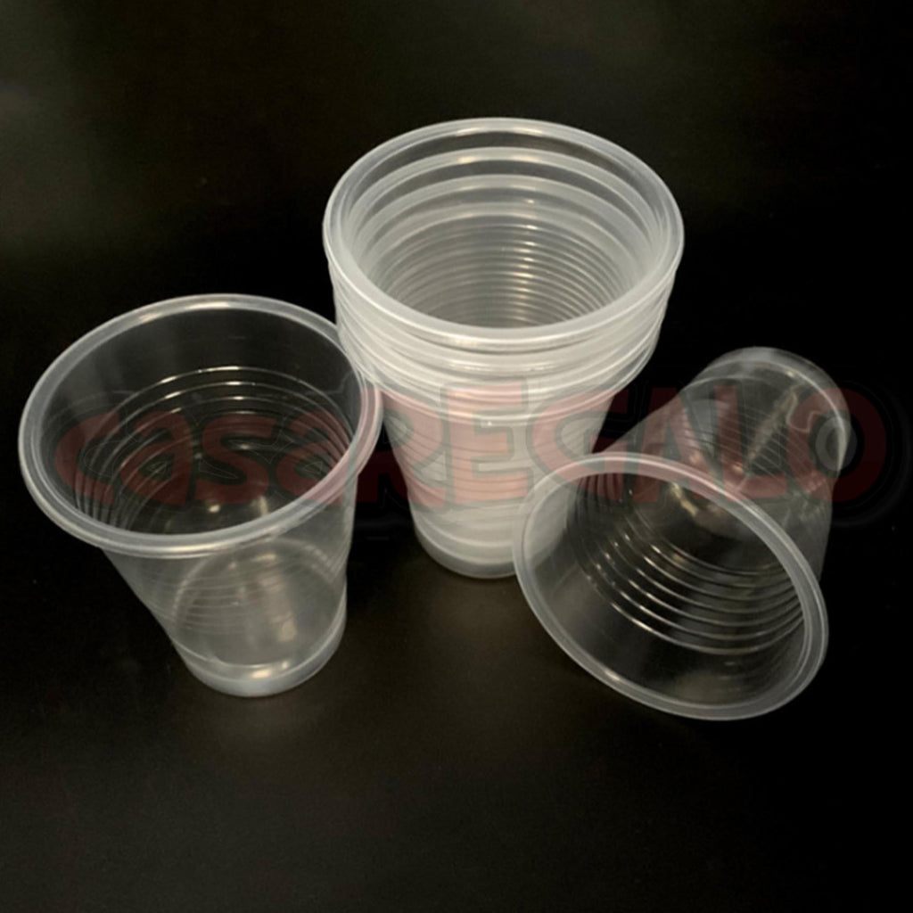 Clear reusable plastic drinking cups 350ml – product image