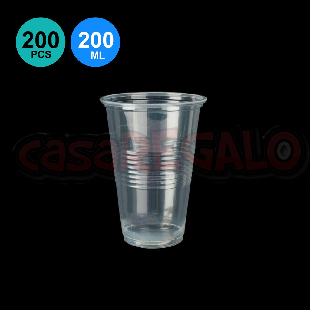 Clear reusable plastic drinking cups 350ml – product image