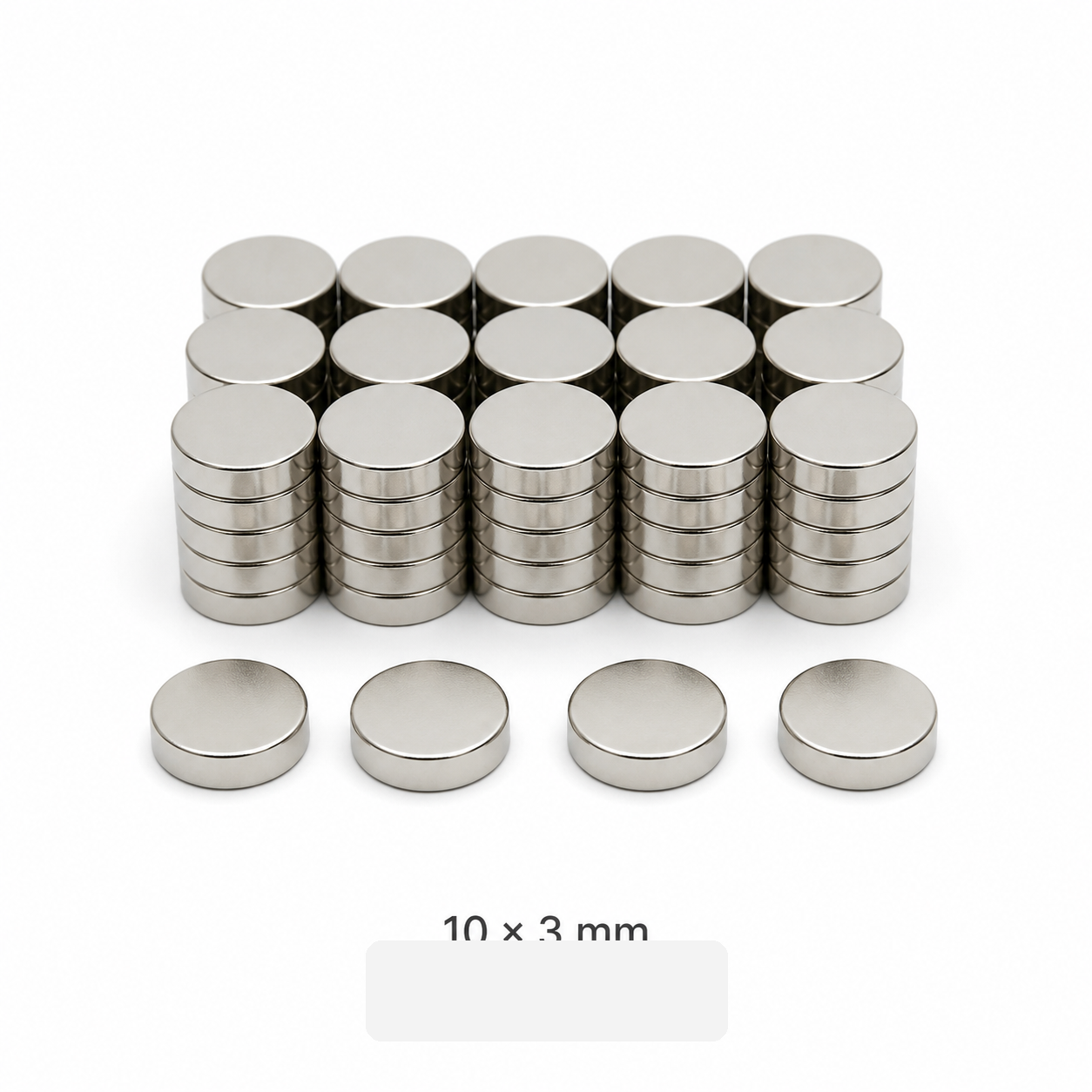 N35 neodymium cylinder magnet 10 x 3mm