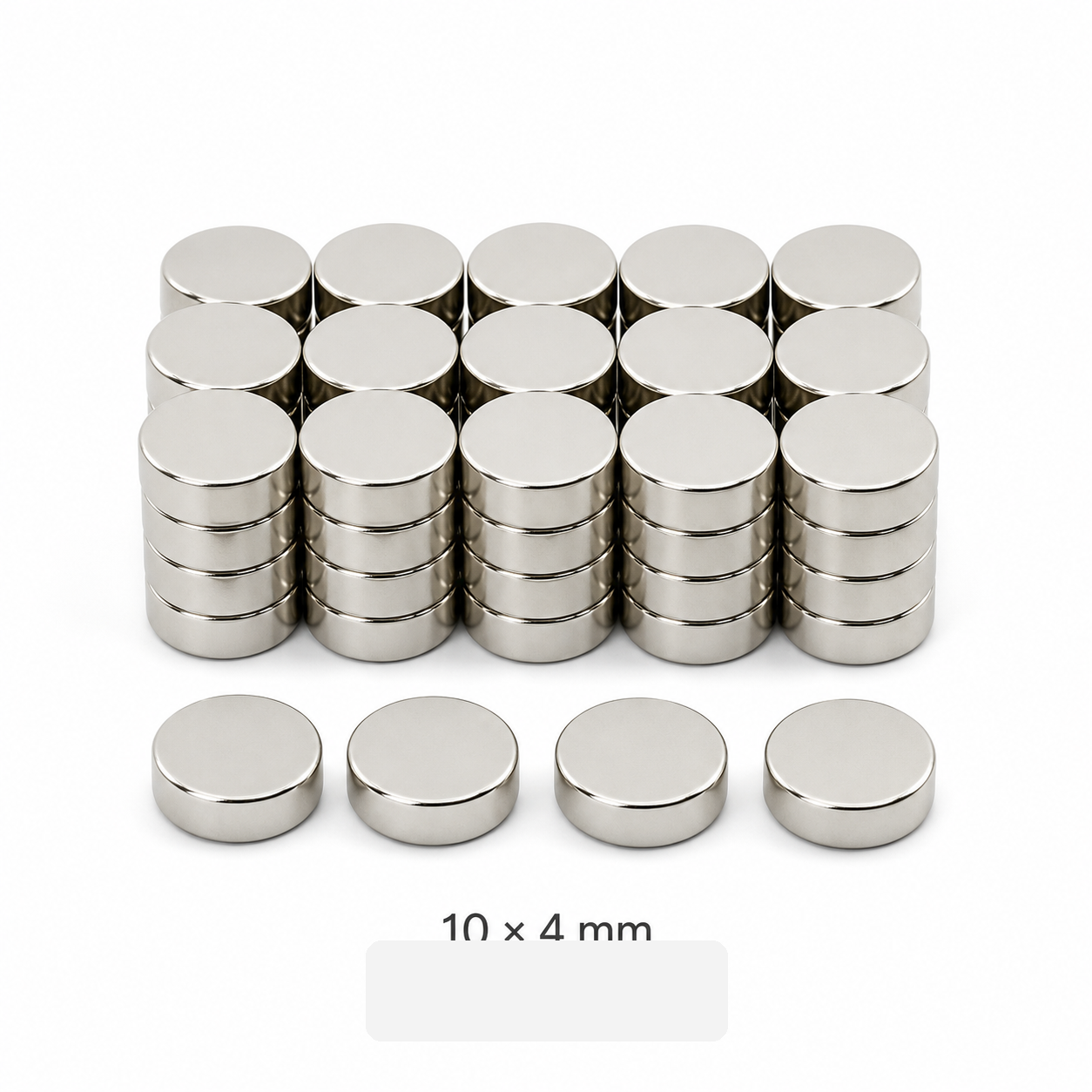 N35 neodymium cylinder magnet 10 x 4mm