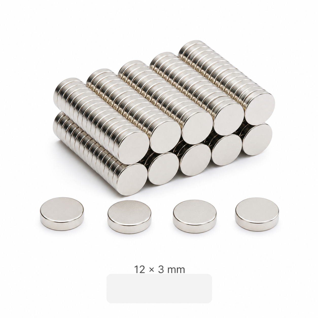 N35 neodymium cylinder magnet 12 x 3mm