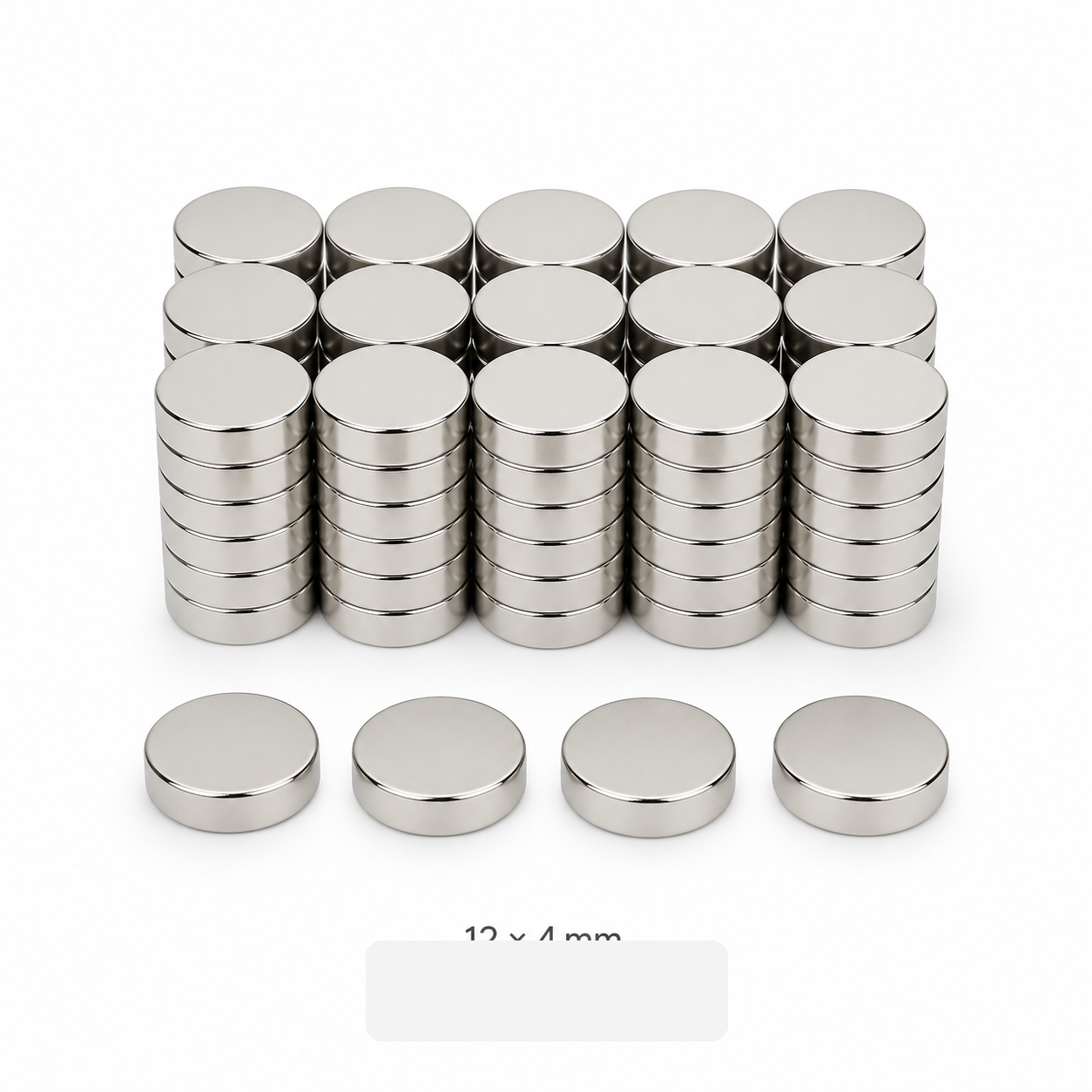 N35 neodymium cylinder magnet 12 x 4mm