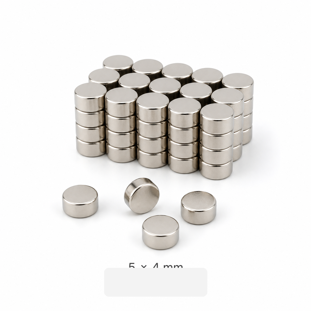 N35 neodymium cylinder magnet 5 x 4mm
