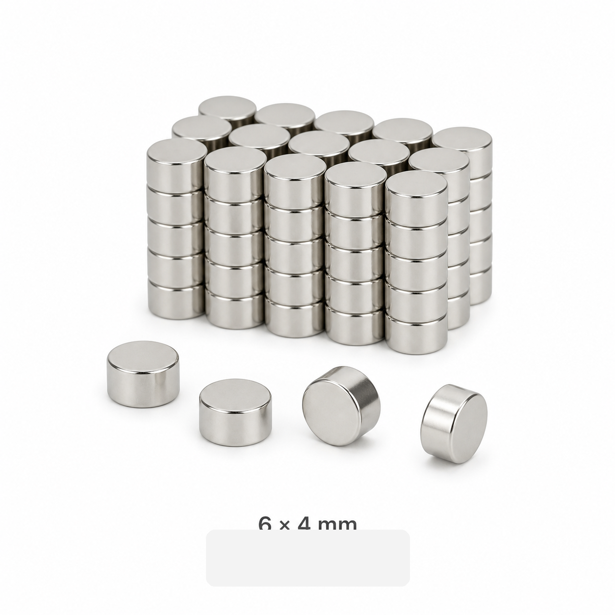 N35 neodymium cylinder magnet 6 x 4mm