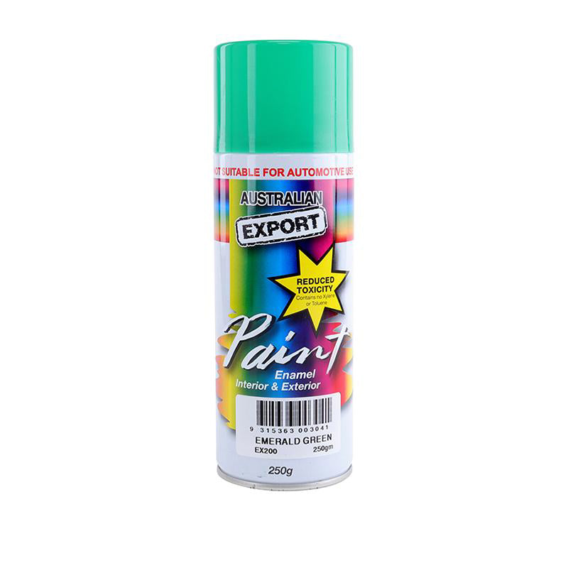 Australian Export Spray Paint 250g – Emerald Green | Fast Dry Aerosol Paint for Metal, Wood & DIY