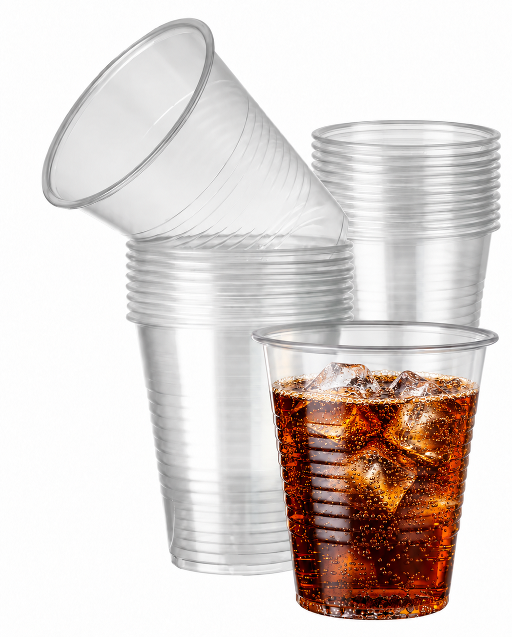 350ml (12oz) Disposable Clear Plastic Cup for Parties & Takeaway Drinks