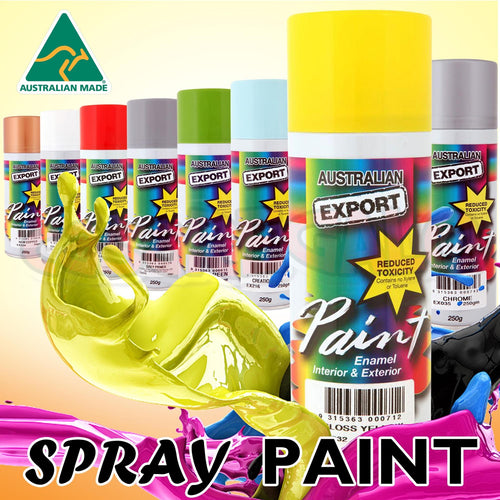 Australian Export Spray Paint 250g Black Gloss - additional product image