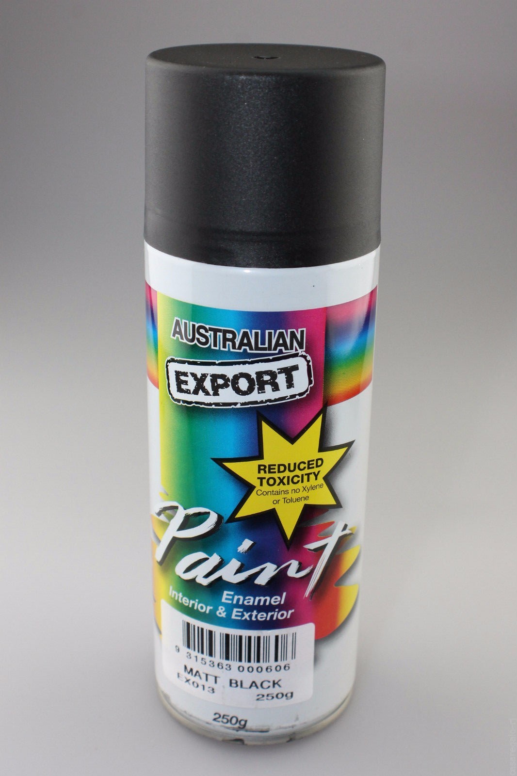Australian Export Spray Paint 250g Matt Black