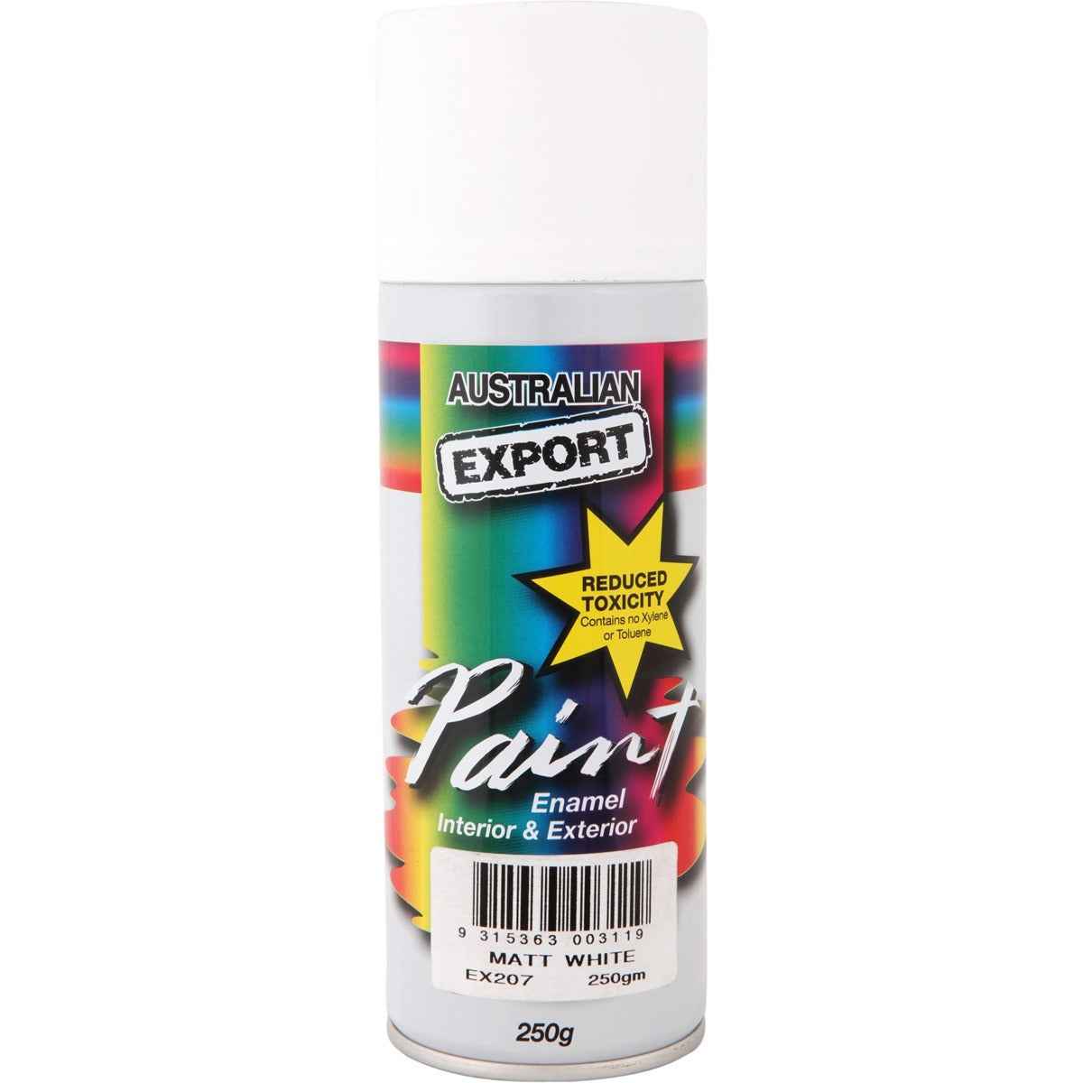 Australian Export Spray Paint 250g Matt White
